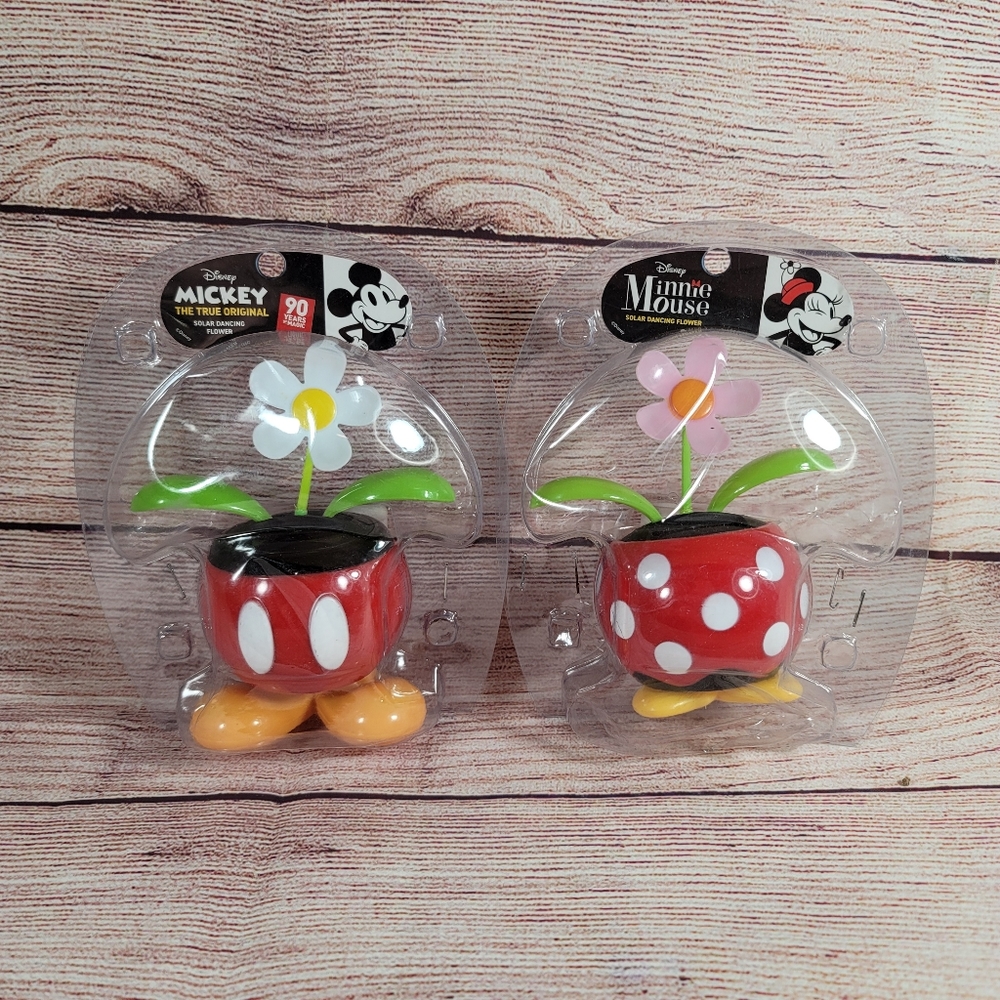 Disney Mickey Mini Mouse Solar Flower Pot